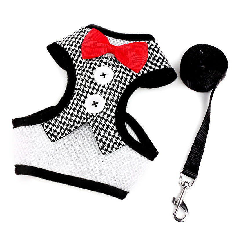 Small Dog Vest Harness with Bow