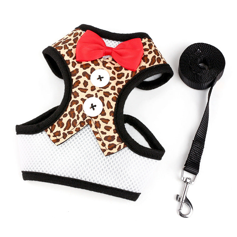 Small Dog Vest Harness with Bow