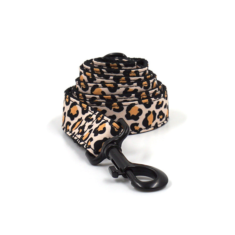 Black Buckle Dog Collar Leash Set