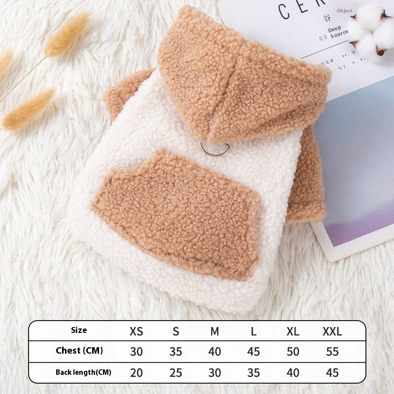 Thickened Warm Hooded Pet Coat