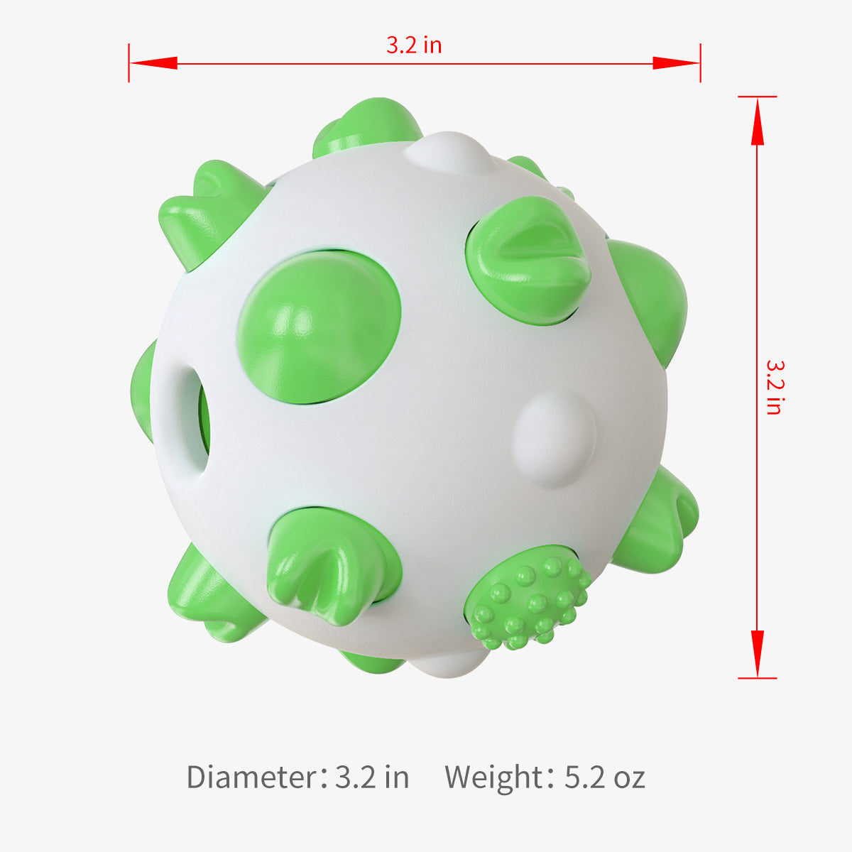 Spherical Dog Toy Molar Rod
