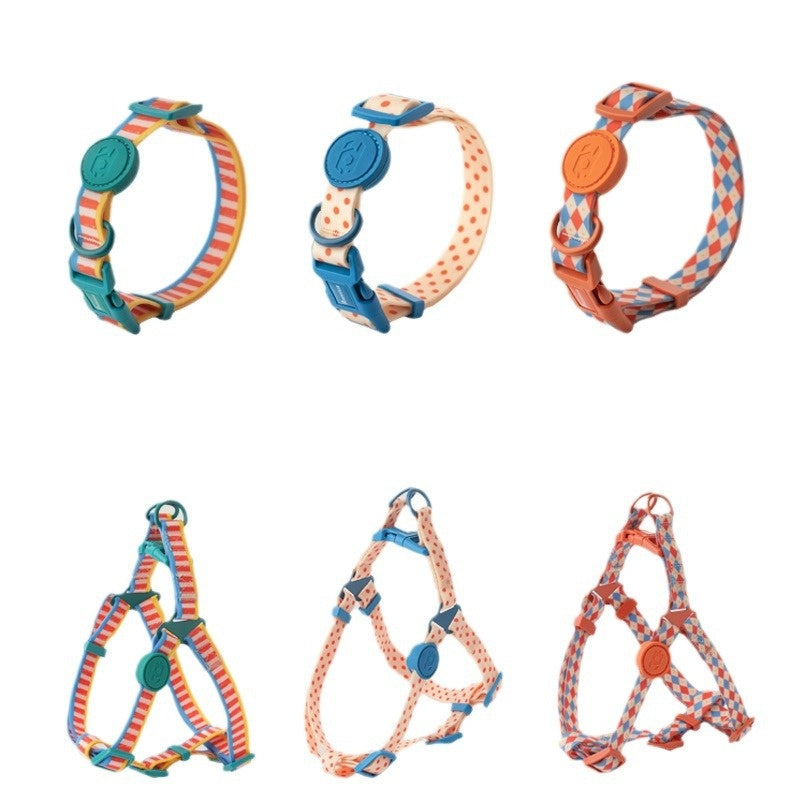 Retro Record Hand Holding Rope Small And Medium-Sized Dogs Collar Vest