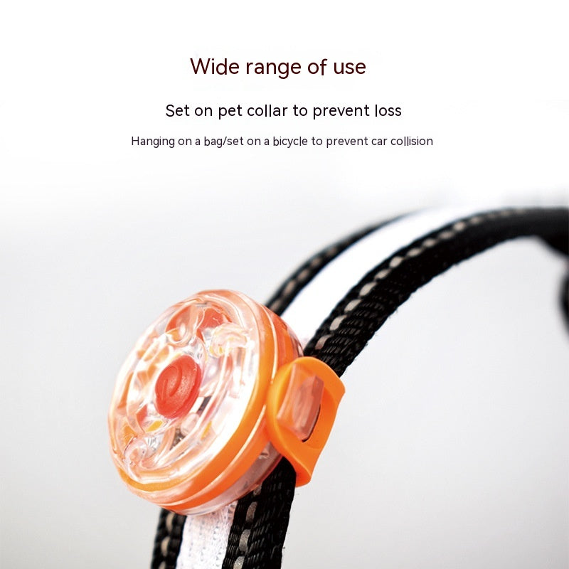 Led Bright Luminous Dog Pendant Usb Charging Waterproof Night Walking Dog Anti-Lost Colorful Pendant Light