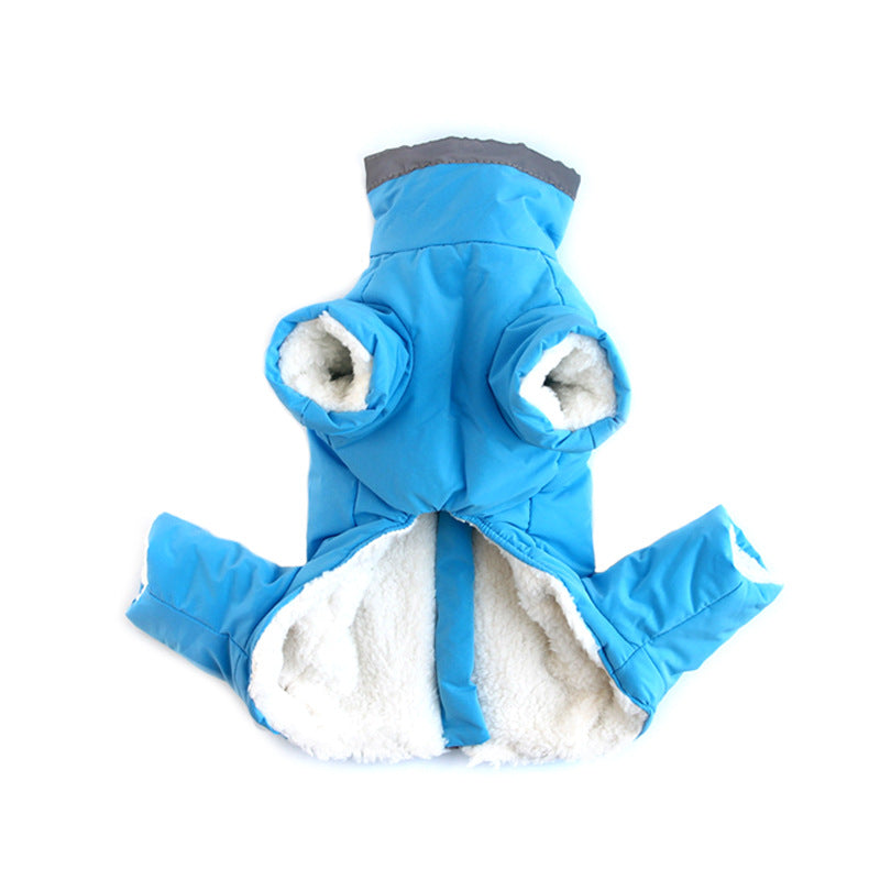 Thickened Reflective Plush Dog Coat
