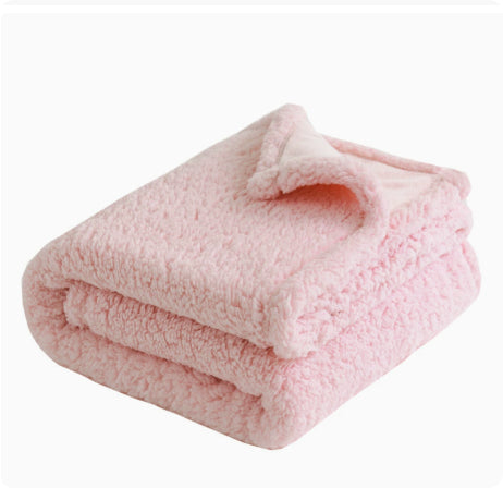 Flannel Cotton Wool Sherpa Pet Blanket