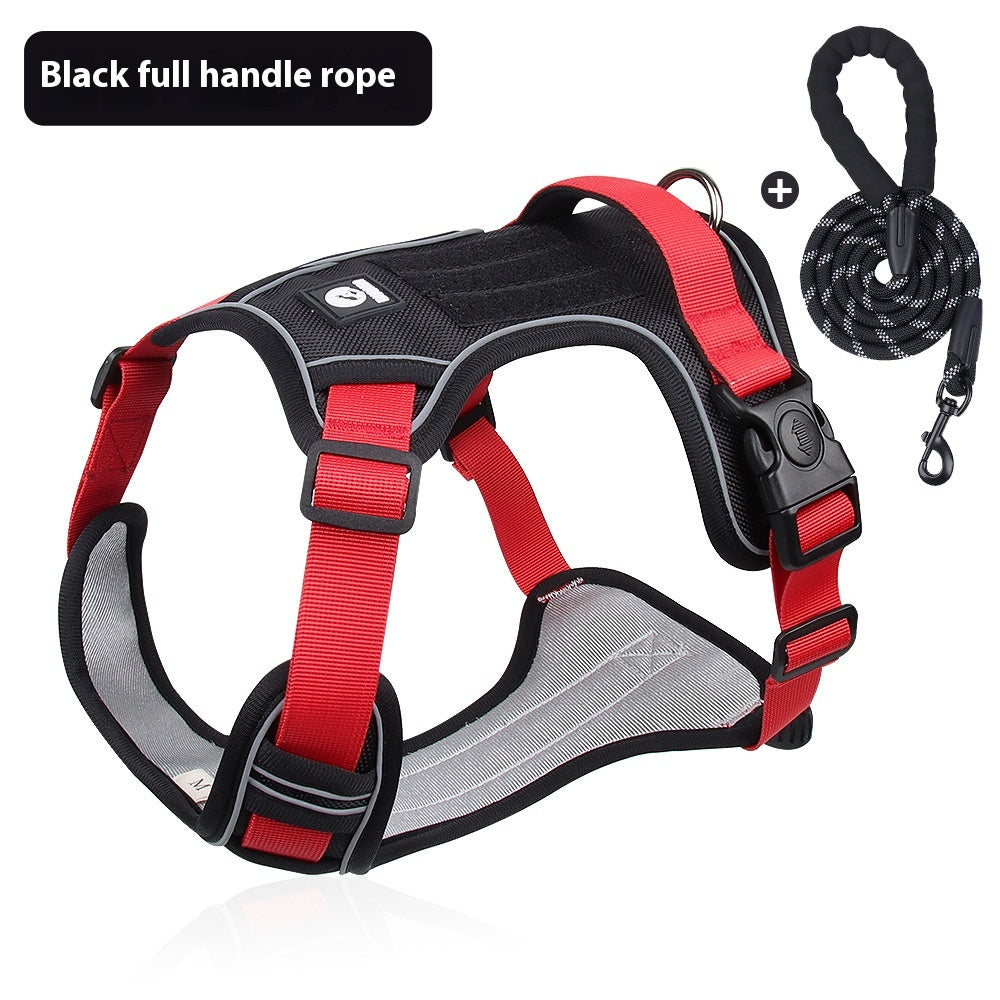Dog Hand Holding Rope Explosion-Proof Handle Chest Back Large Dog