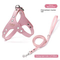 Leather Chest Harness and Leash for Small Dogs