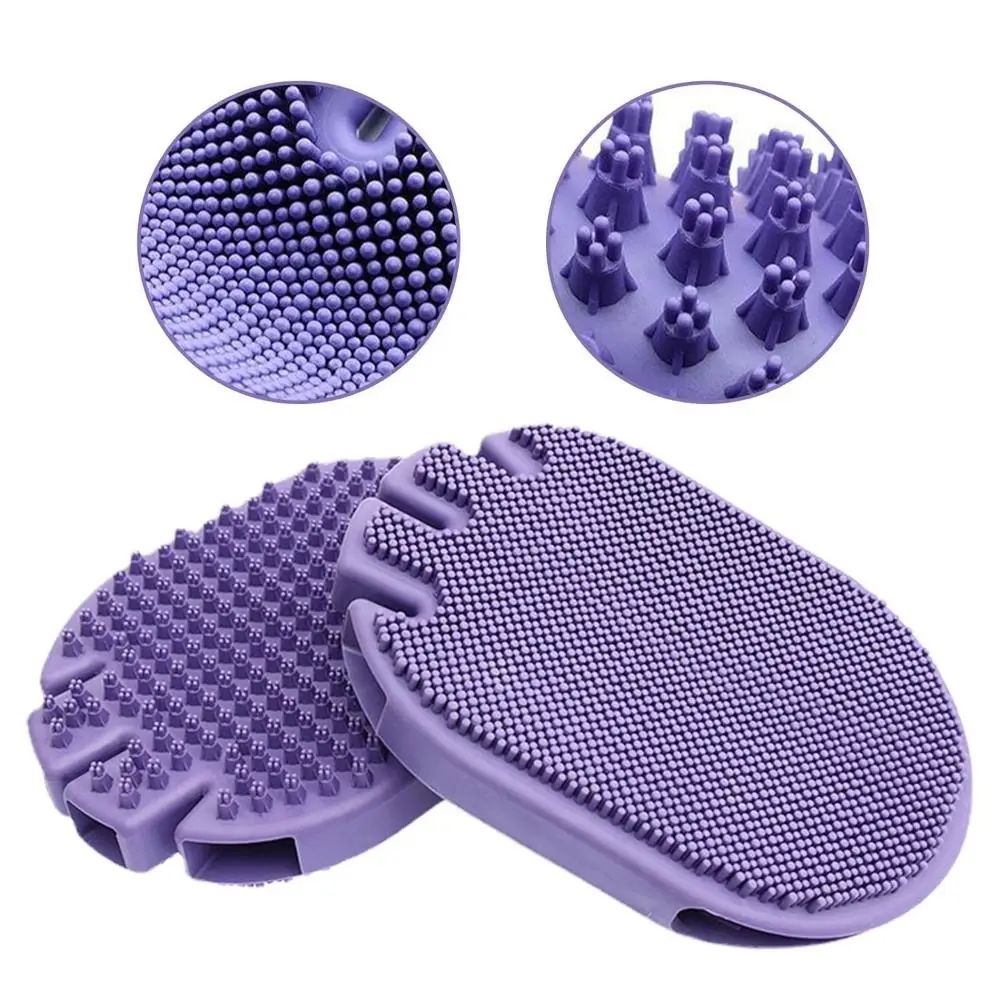 Massaging Pet Shampoo and Grooming Brush