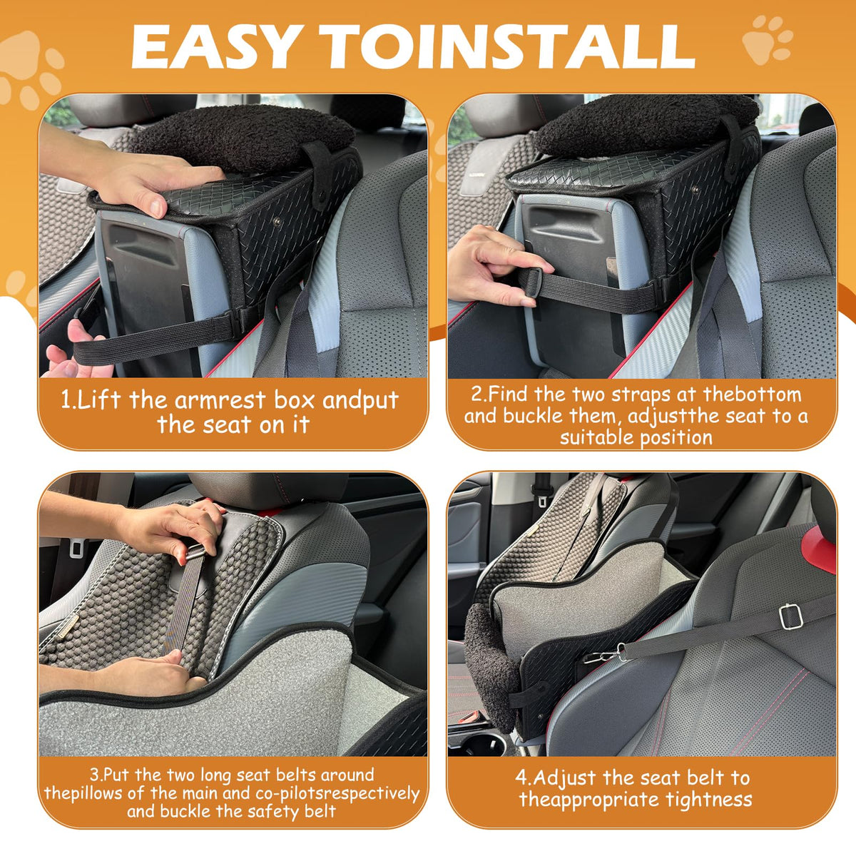 Center Console Dog Booster Seat