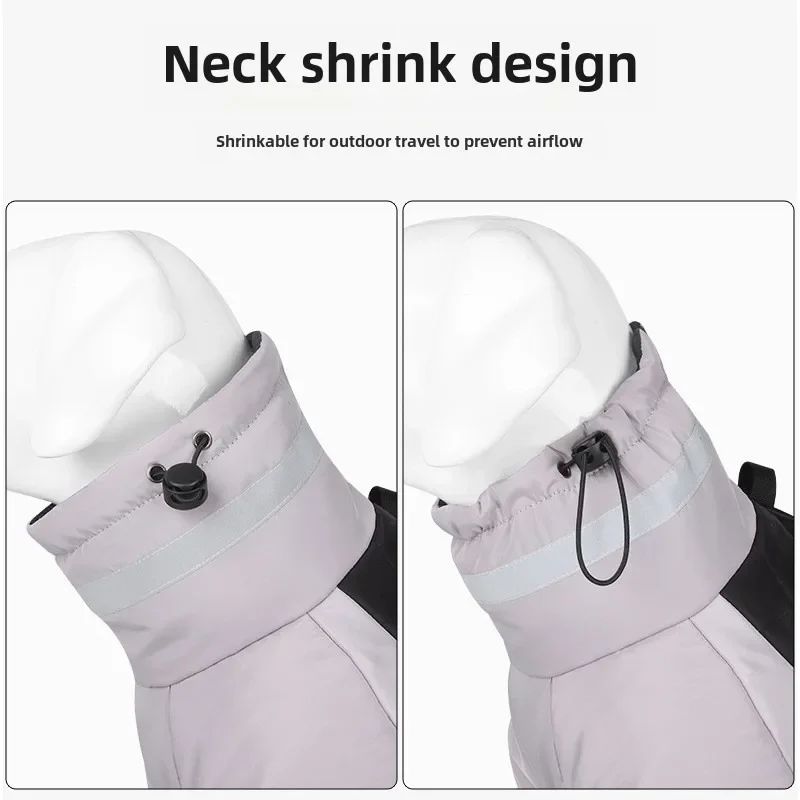 Reflective Waterproof Large Dog Winter Jacket