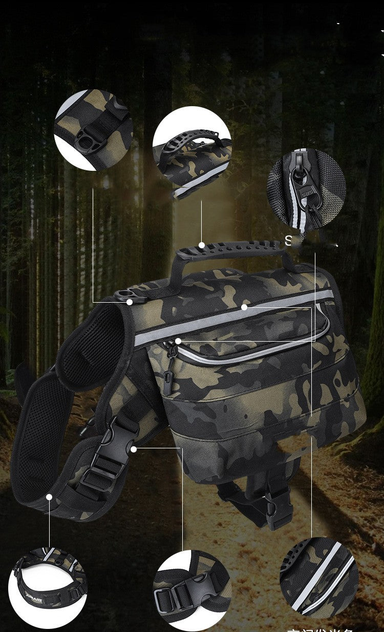 Large Outdoor Dog Backpack For Pets