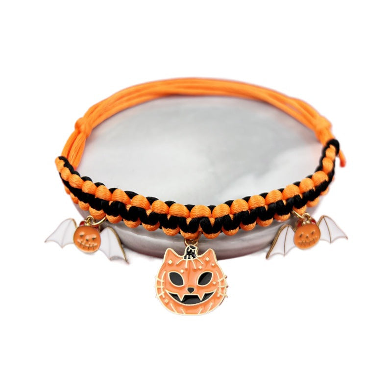 Halloween Hand-Woven Pet Collar Decoration