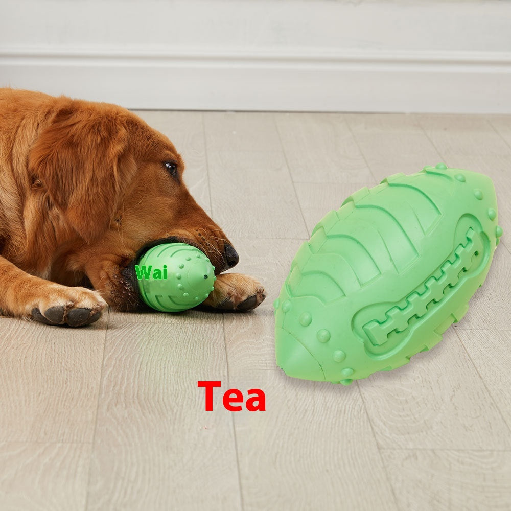 Bite-Resistant Teeth Cleaning Interactive Training Ball Vocal Rugby Toy