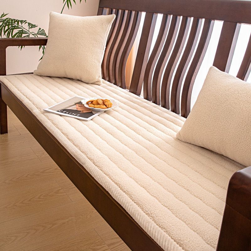 Thickened Non-Slip Plush Slipcover Cushion Pad