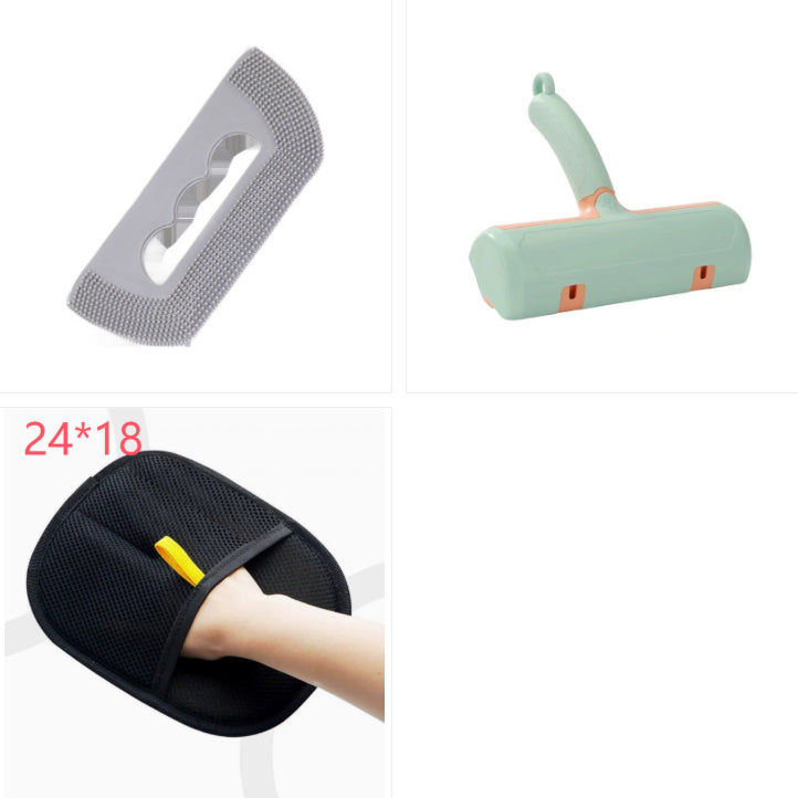 Pet Silicone Hair Removal Brush, Washable Dust And Hair Scraper