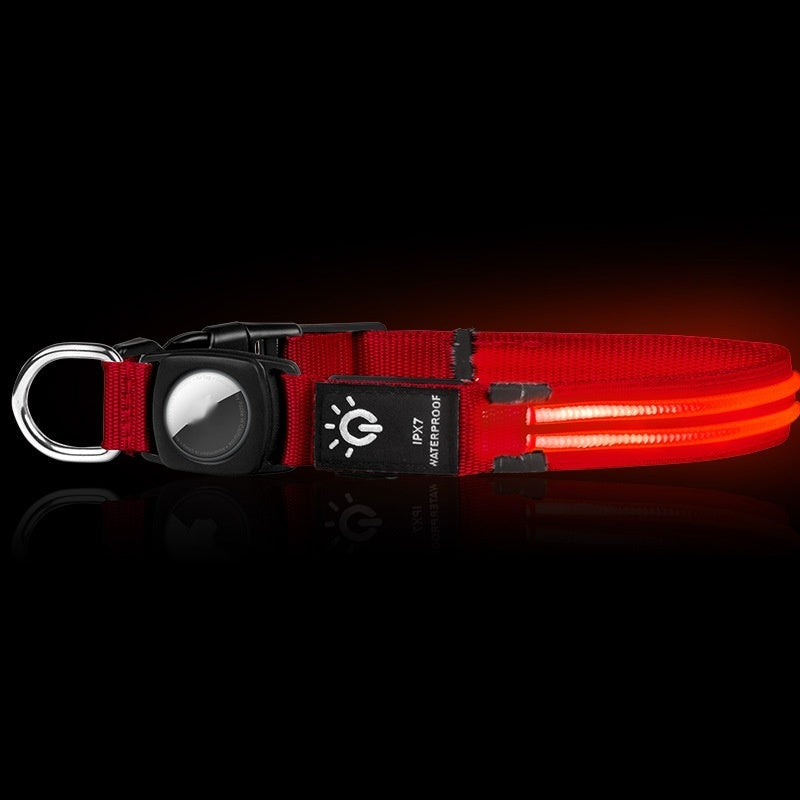 Protective Cover Positioning Tracker Waterproof Led Pet Luminous Collar
