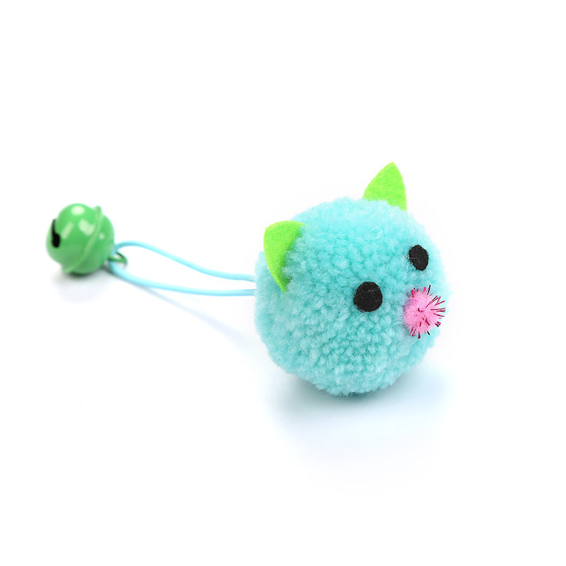 Plush Mouse Head Shaped Bell Toy