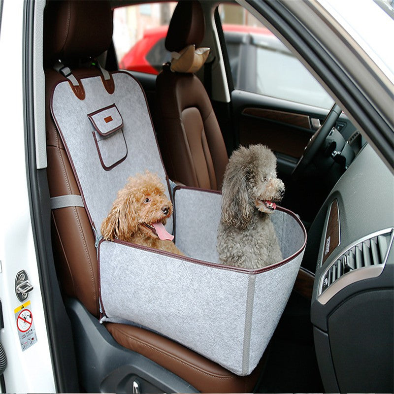 Retro Dual-Purpose Pet Front Seat Cushion