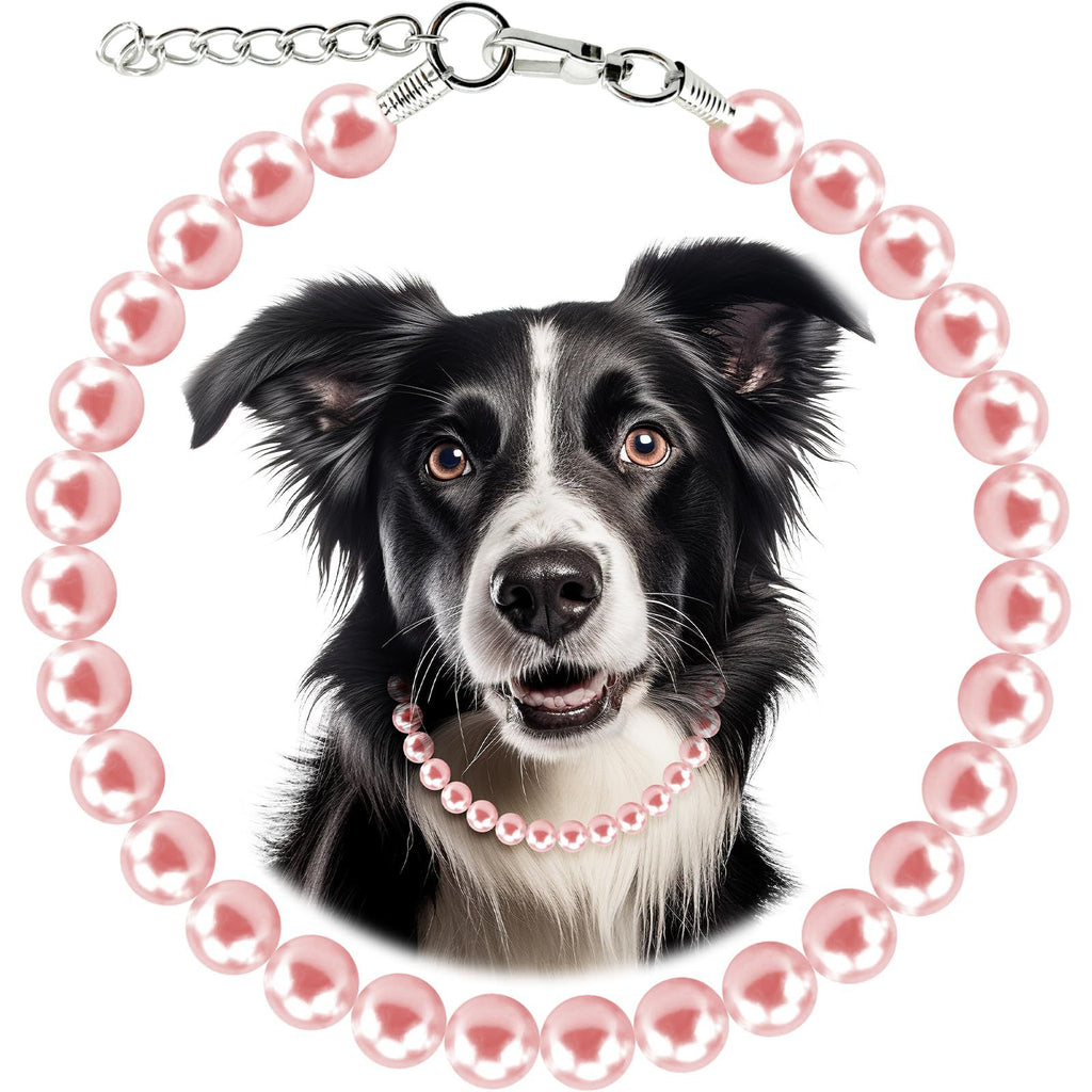 Pet Round Pearl Chain Dog Necklace