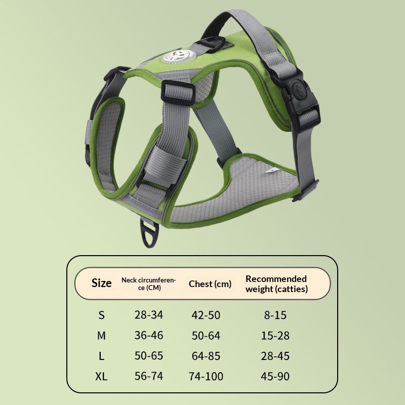 Large Dog Chest Harness Leash Portable