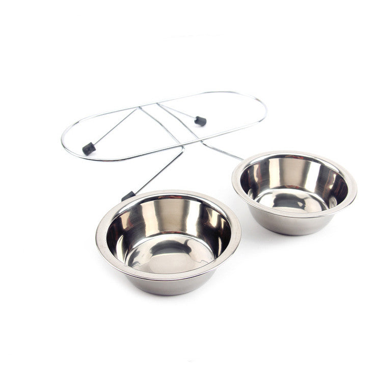 Stainless Steel Bowl For Pet Non Slip Band Bracket