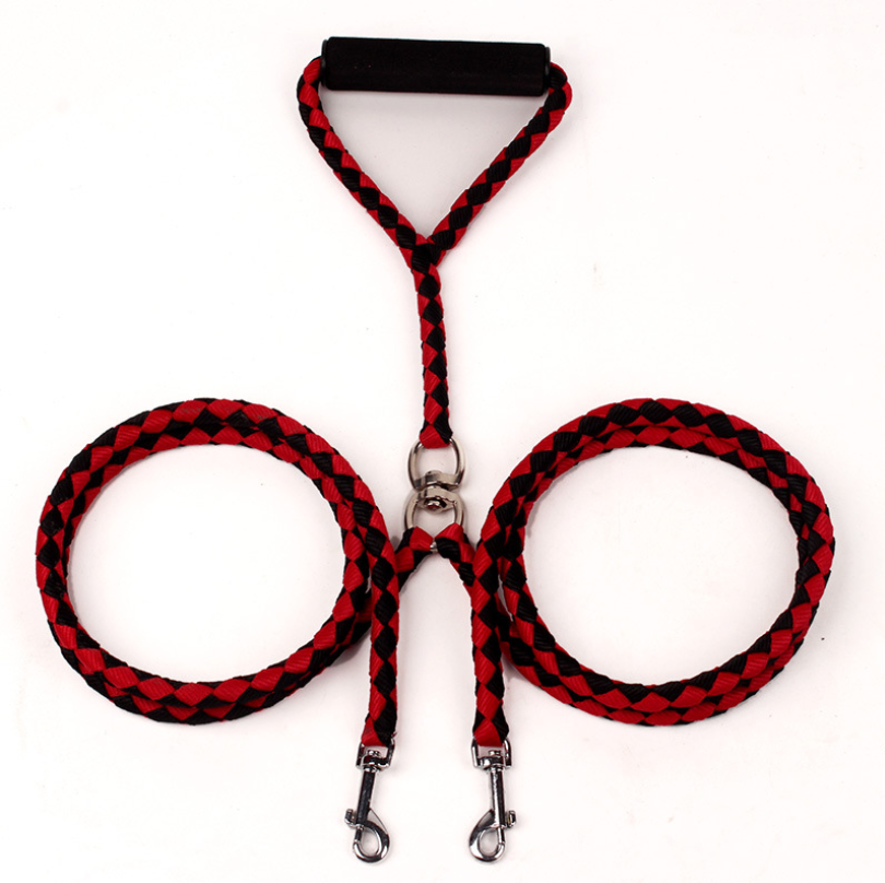 Hand-Knitted Double-Ended Dog Leash