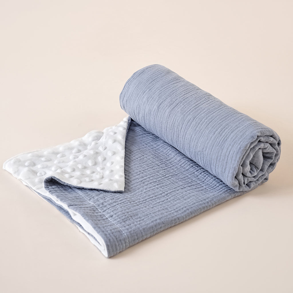 Crinkle Fabric Bean Bag Baby Swaddle Blanket