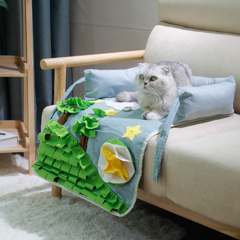 Pet Nest Pet Sniffing Pad Anti Choking Release Energy Sofa Training Pad Pet Anti Biting Slow Food Toy Nest