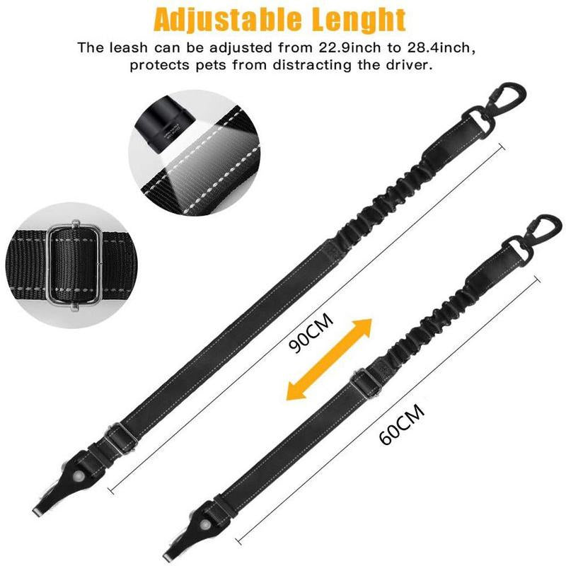 Pet Multifunctional Car Reflective Elastic Seat Belt
