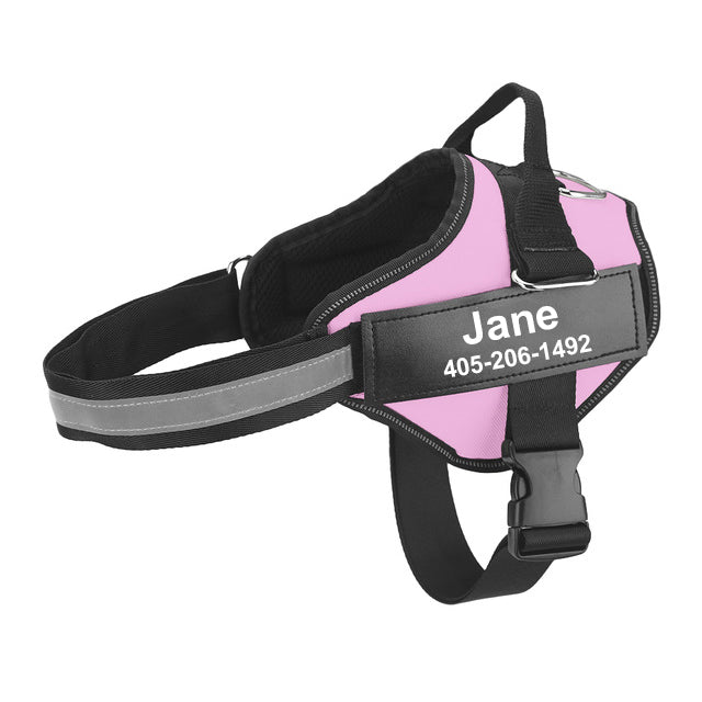 Multicolor Personalized Pet Chest Strap