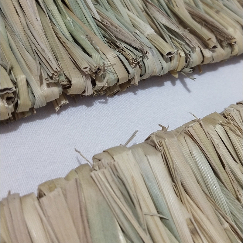 Natural Hay Hand-Woven Pet Mat