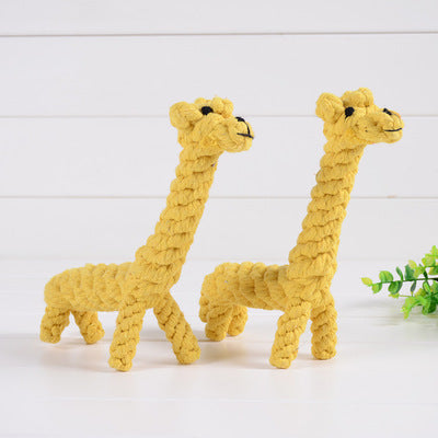 Pet Cotton Rope Pet Toy Small Dog Bite Giraffe New Puppy Toys Wholesale