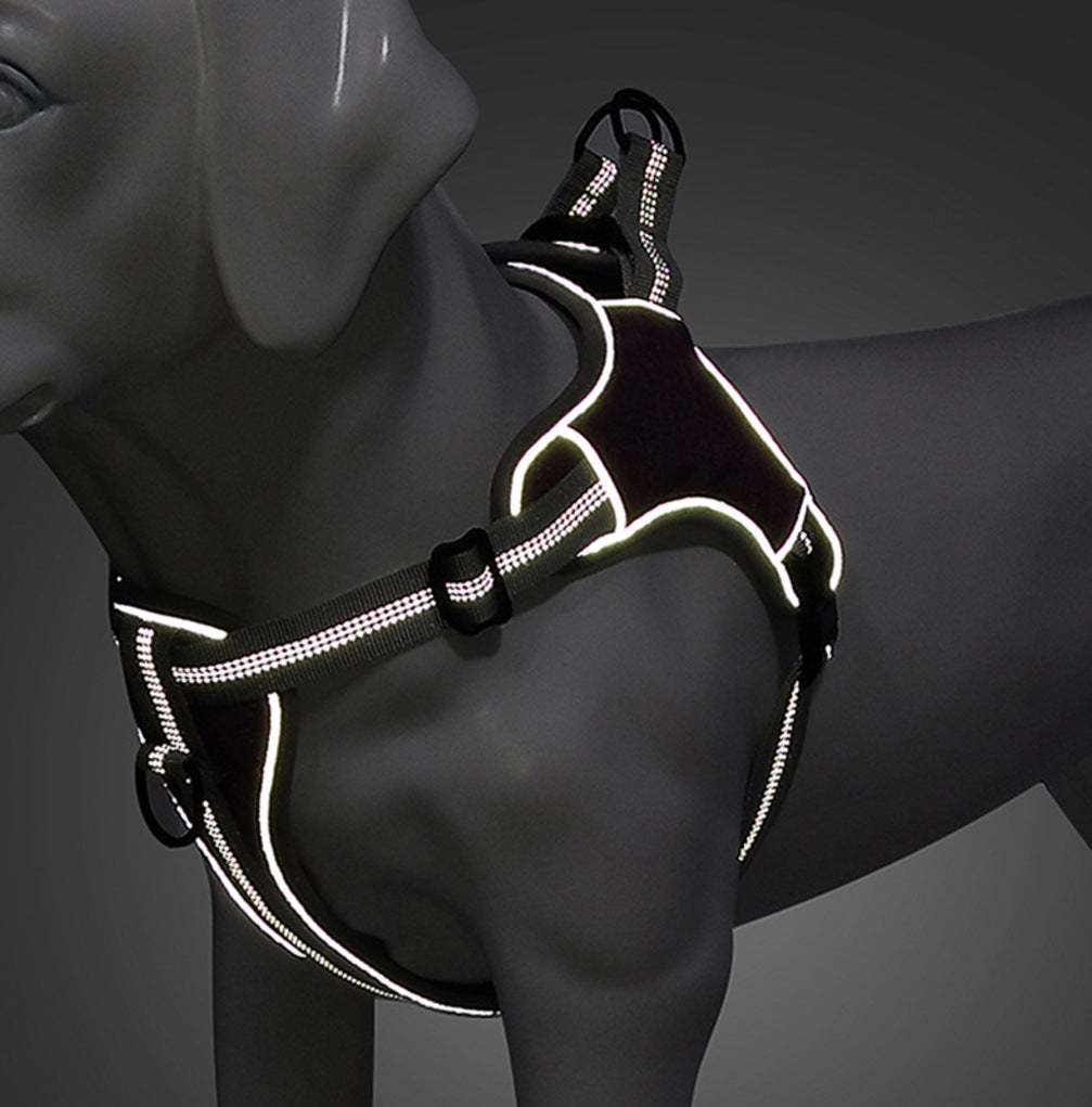 Dog Chest Harness Vest Type Reflective