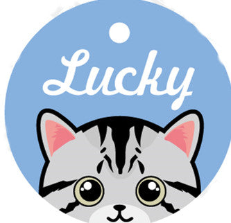 Custom Lettering Pet ID Tag