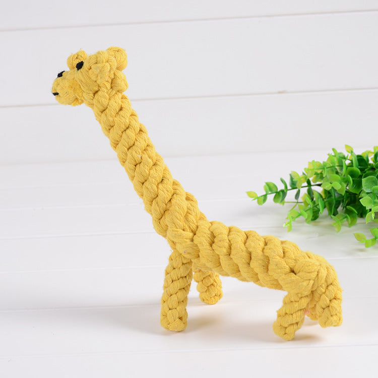 Pet Cotton Rope Pet Toy Small Dog Bite Giraffe New Puppy Toys Wholesale