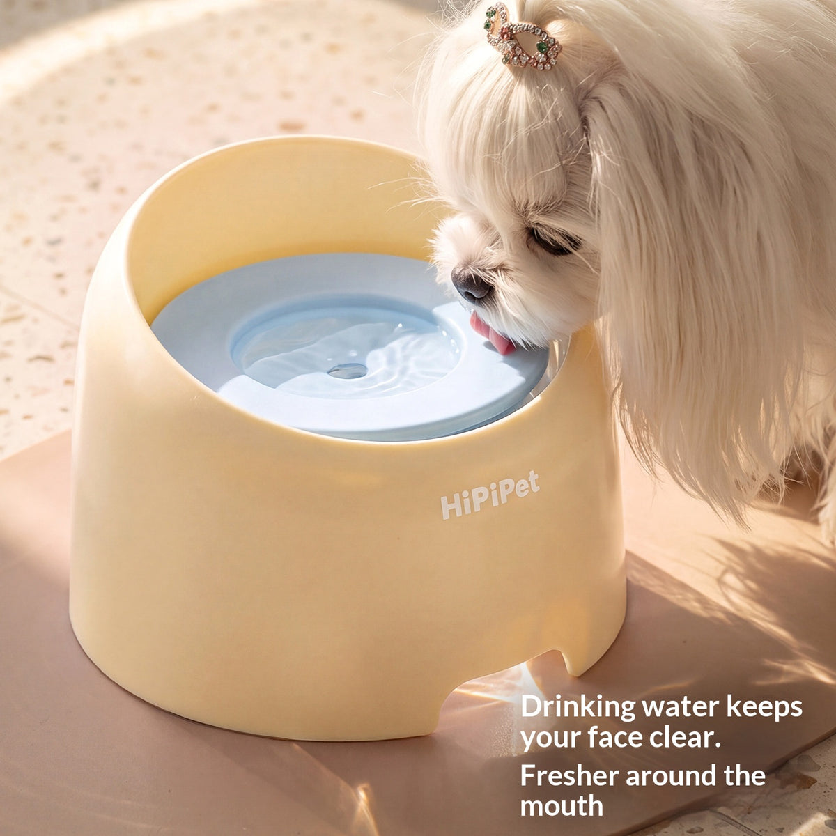 Large-Capacity Non-Drip Water Bowl With Neck Support