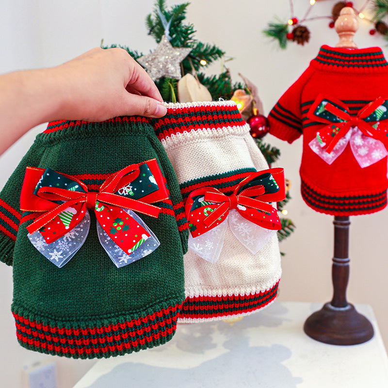 Warm Christmas New Year Dog Clothes