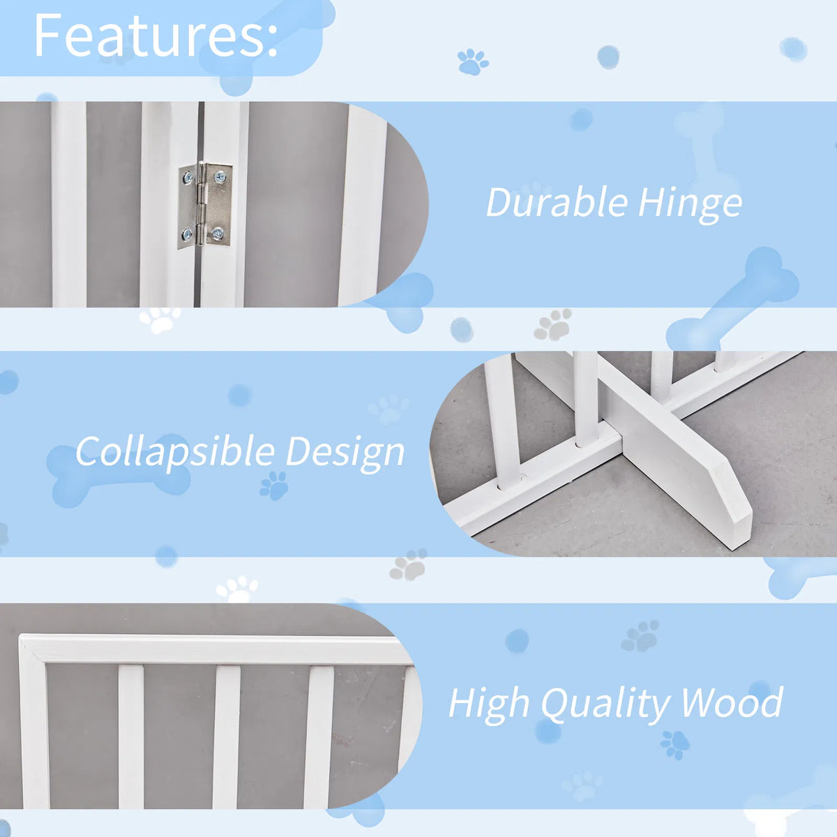 The Wooden Dog Fence White