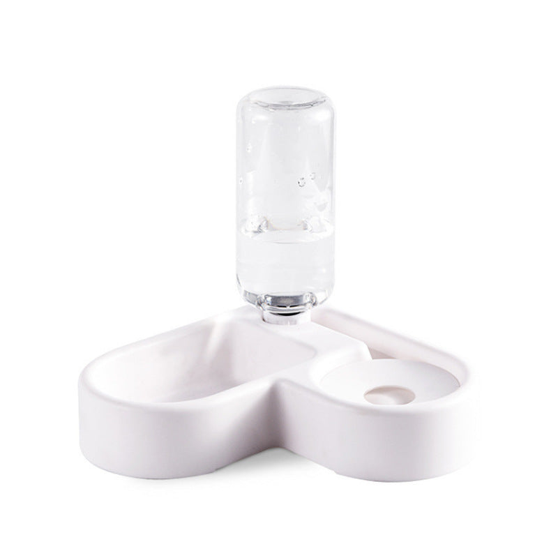 Welted Corner Heart-Shaped Dog Feeder