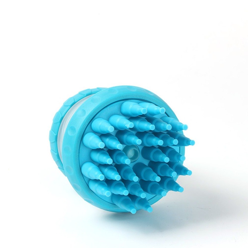 Silicone Dog Washing Brush with Shampoo Reservoir