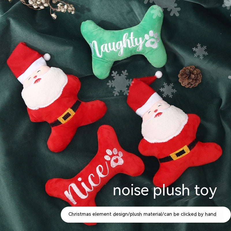 Christmas Plush Sounding Dog Toy