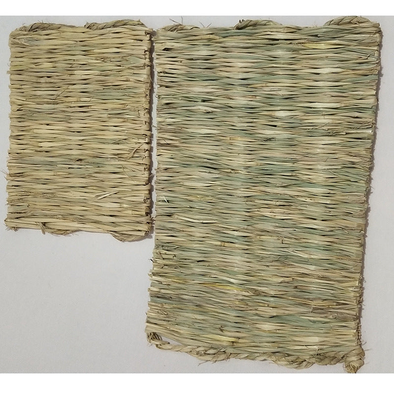 Natural Hay Hand-Woven Pet Mat