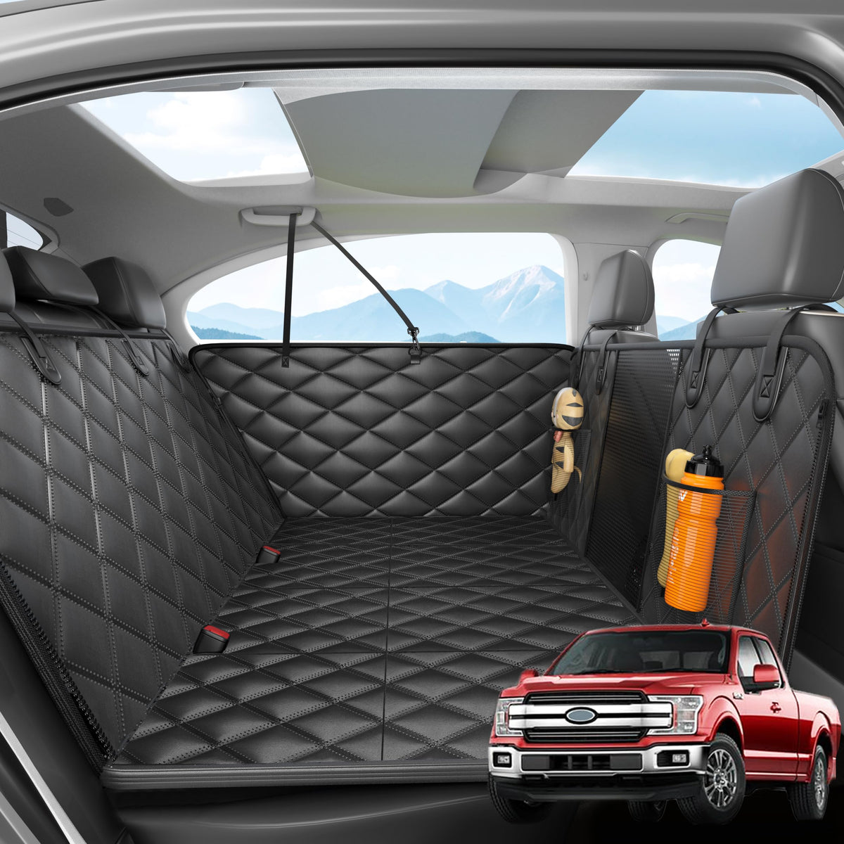Hard Bottom Dog Car Seat Cover