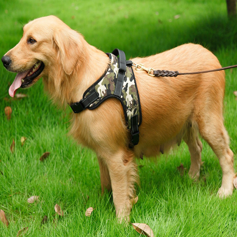 Camouflage Outdoor Dog Traction Vest
