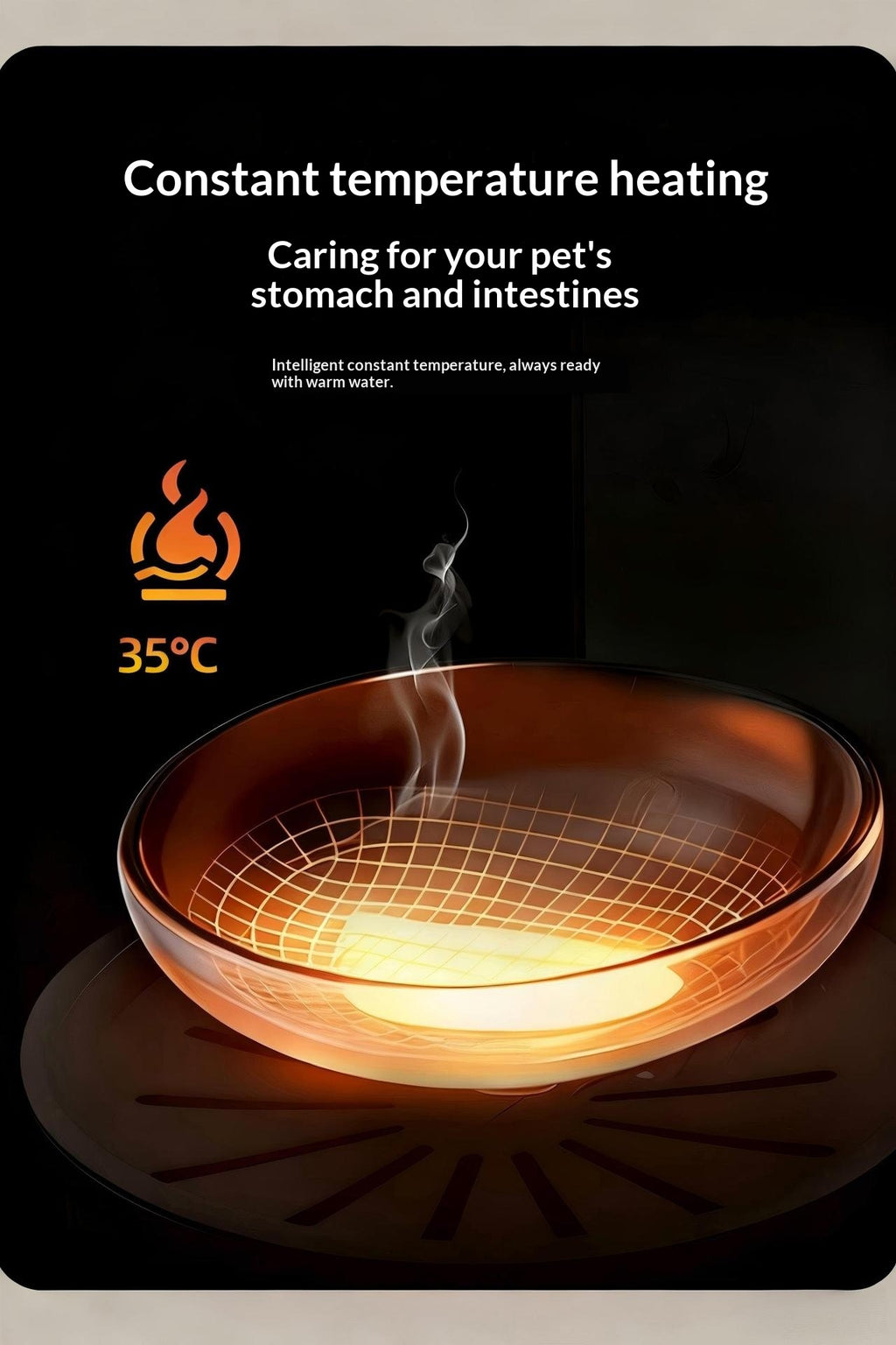 Smart Constant-Temperature 3L Pet Water Fountain
