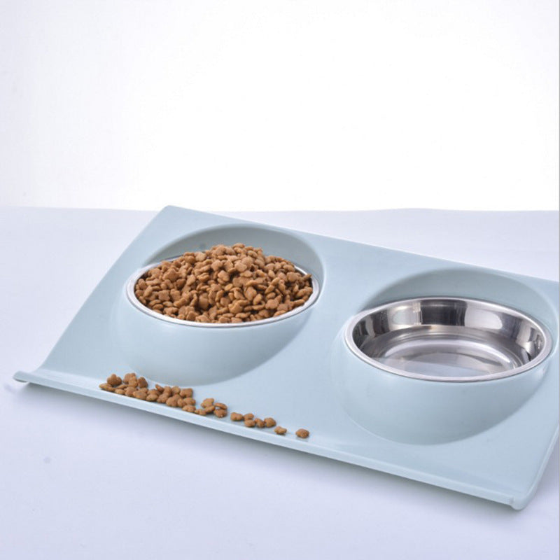 Stainless Steel Pet Double Bowl