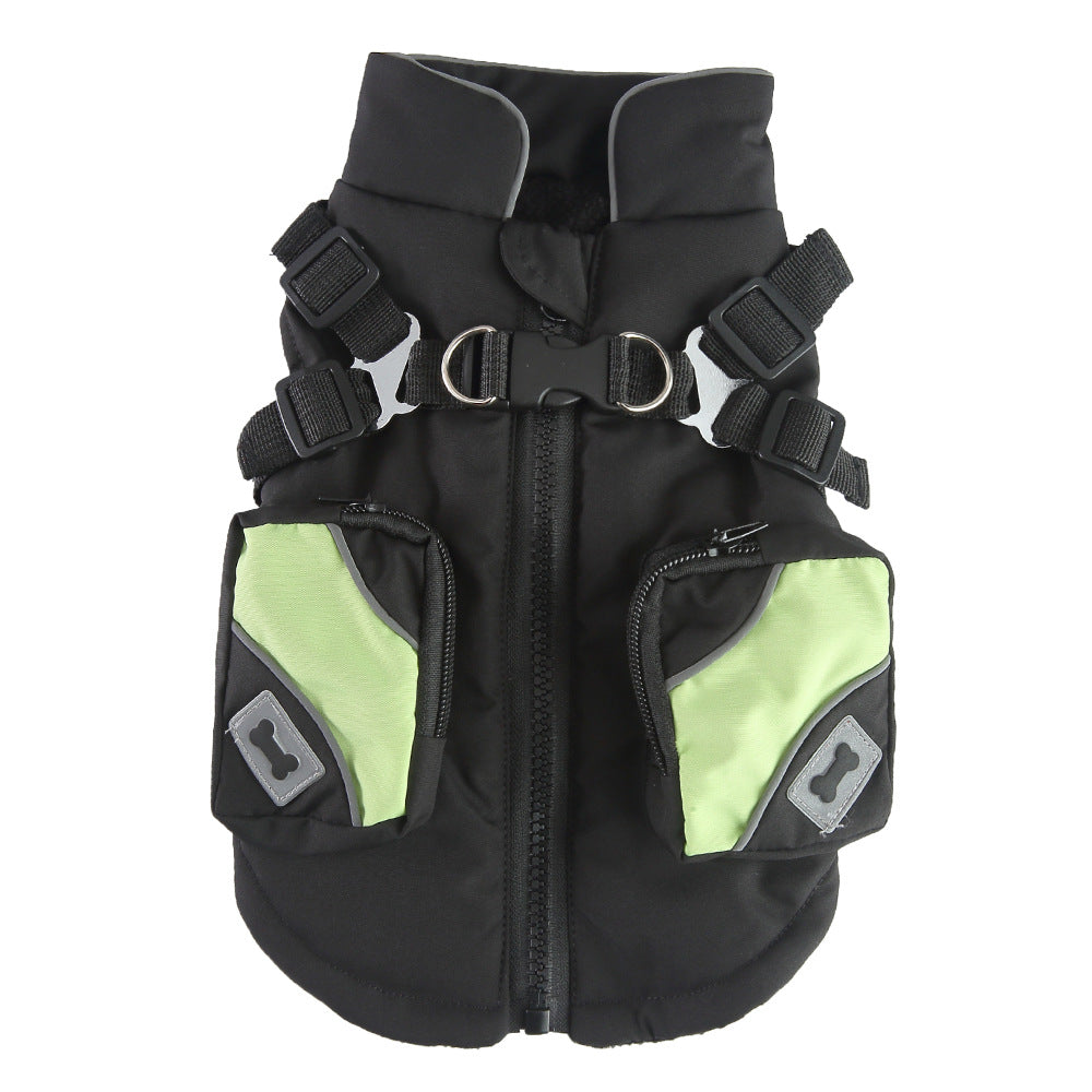 Winter Cotton Zip Dog Jacket