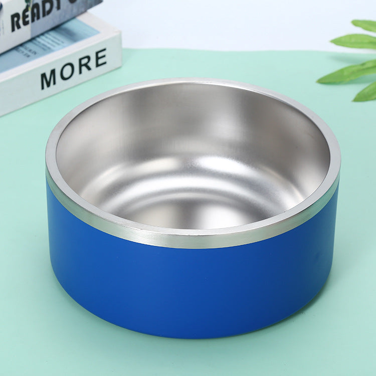 Stainless Steel Round Dog Bowl Large Capacity