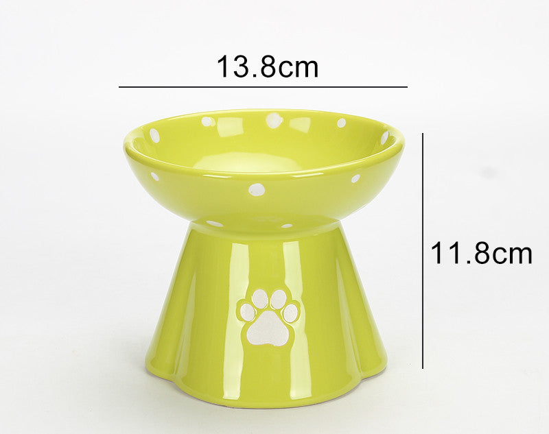 Protect Cervical Spine Large Capacity Ceramic Pet Bowl