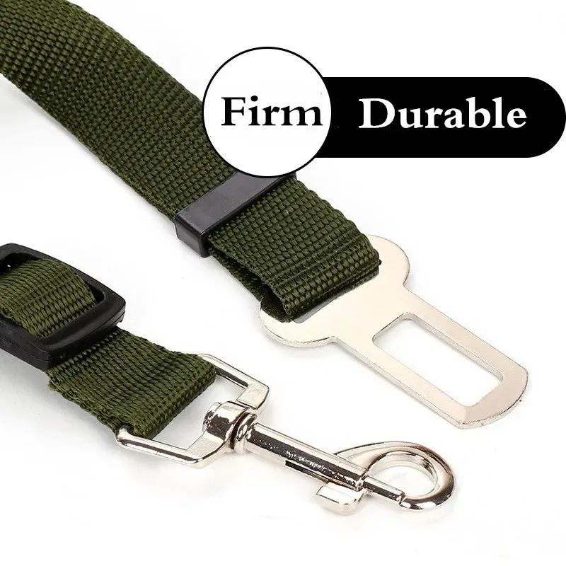Adjustable Dog Car Seat Belt With Collar